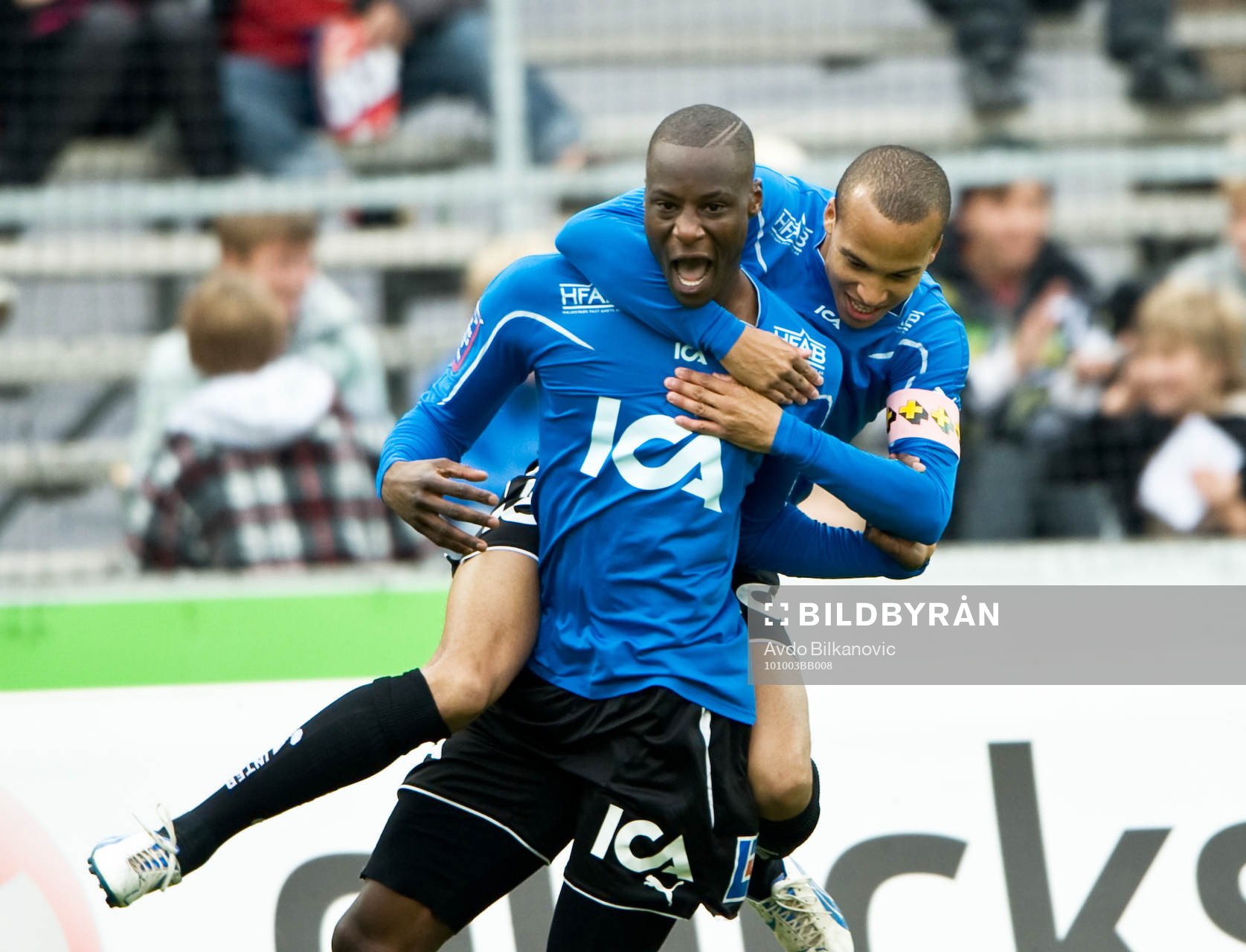 Joe Sise, Halmstad, jubel
