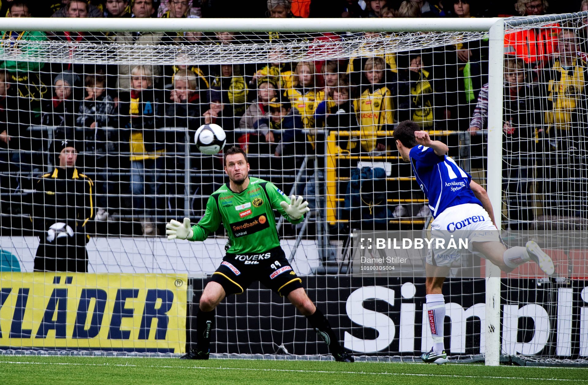 Haris Radetinac, Åtvidaberg, gör 0-1 bakom Jesper