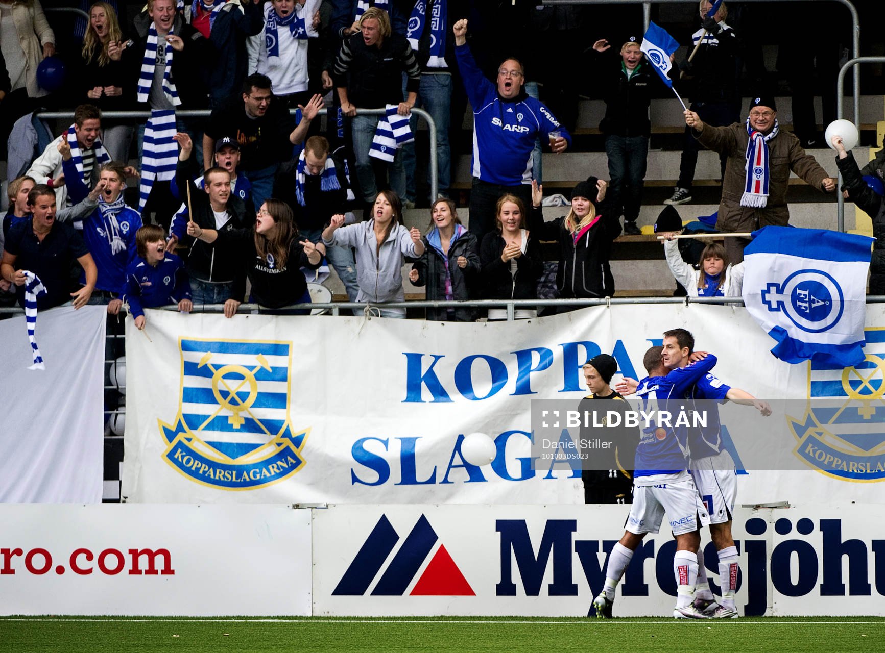 Haris Radetinac, Åtvidaberg, gör 0-1. Jubel