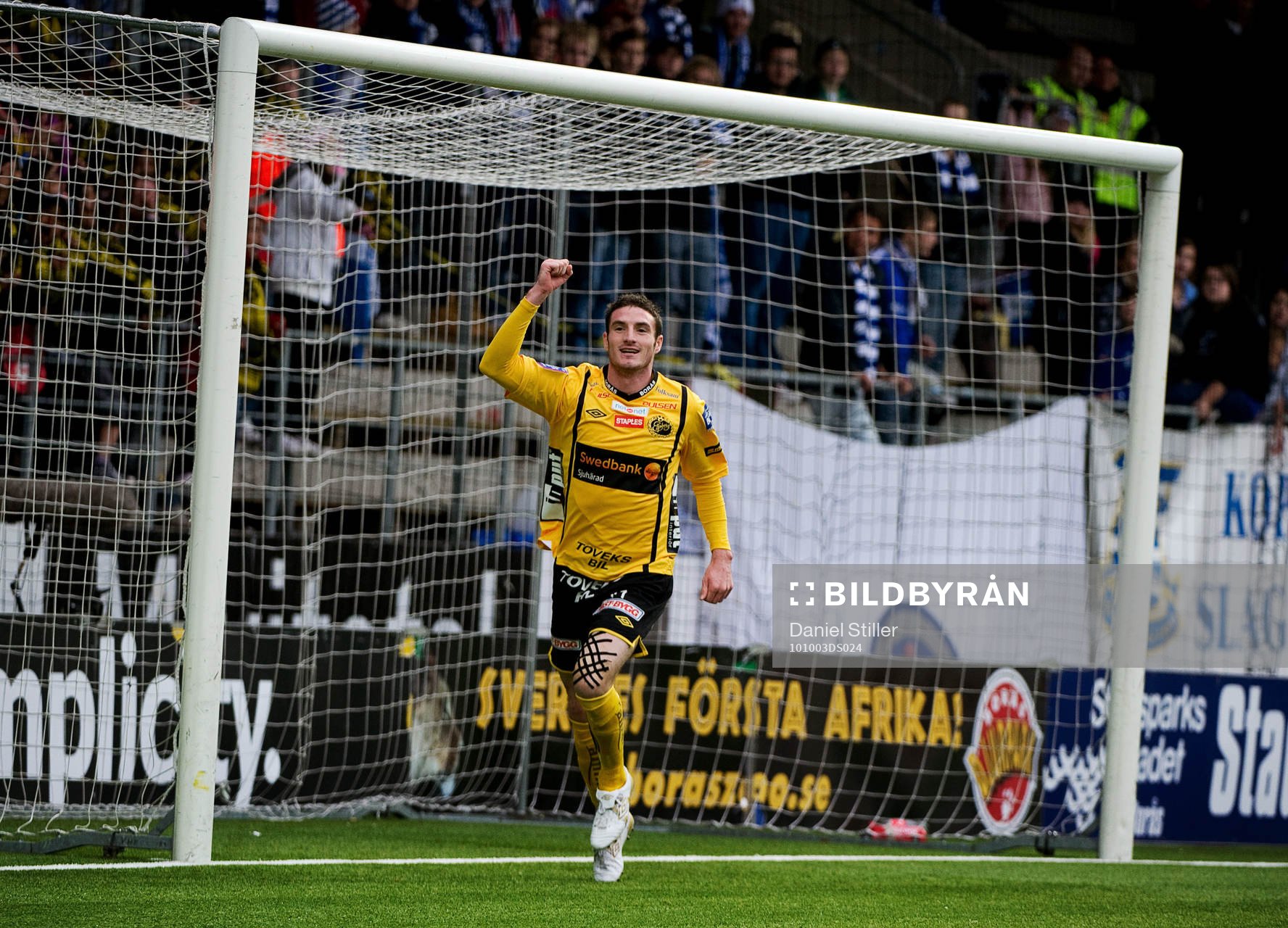 James Keene, Elfsborg, gör 4-1. Jubel