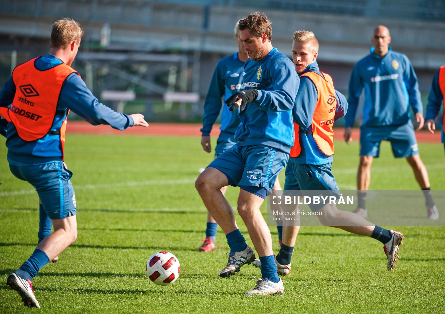 Johan Elmander med lindad hand