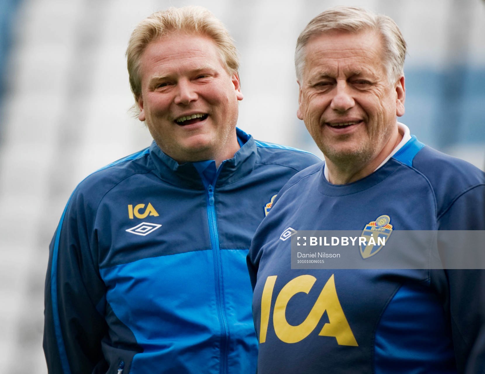 Jörgen Lennartsson, förbundskapten och Tommy Söderberg,