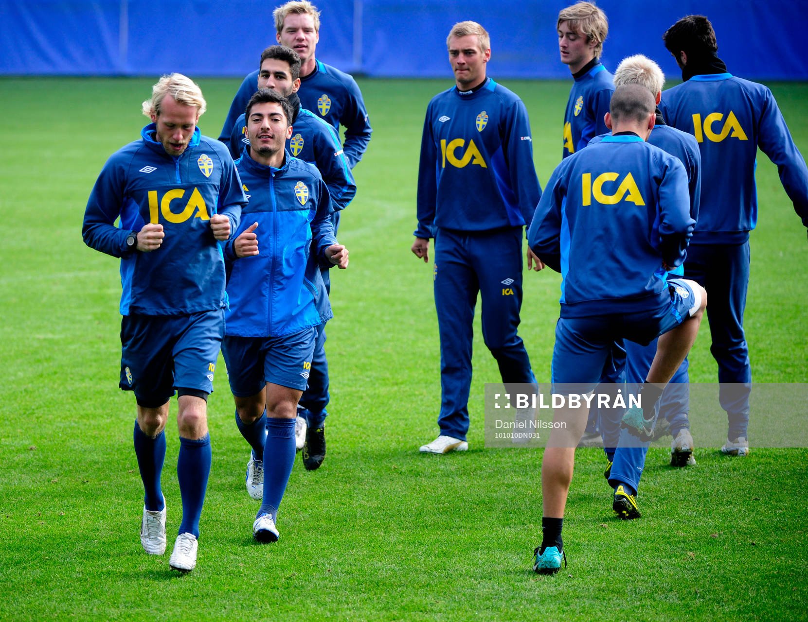 Fotboll, U21, Sverige, Träning