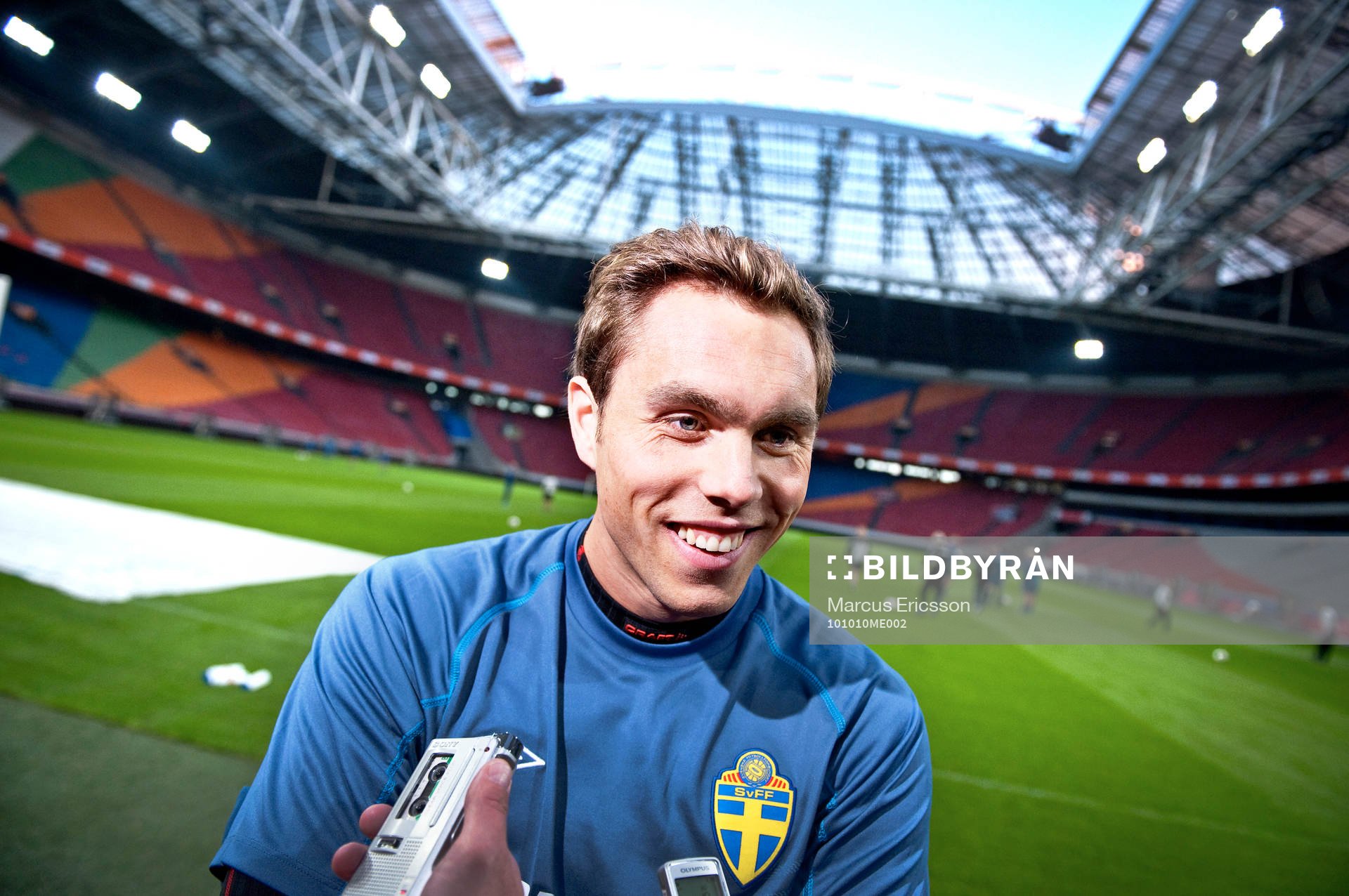 Johan Elmander på Amsterdam Arena