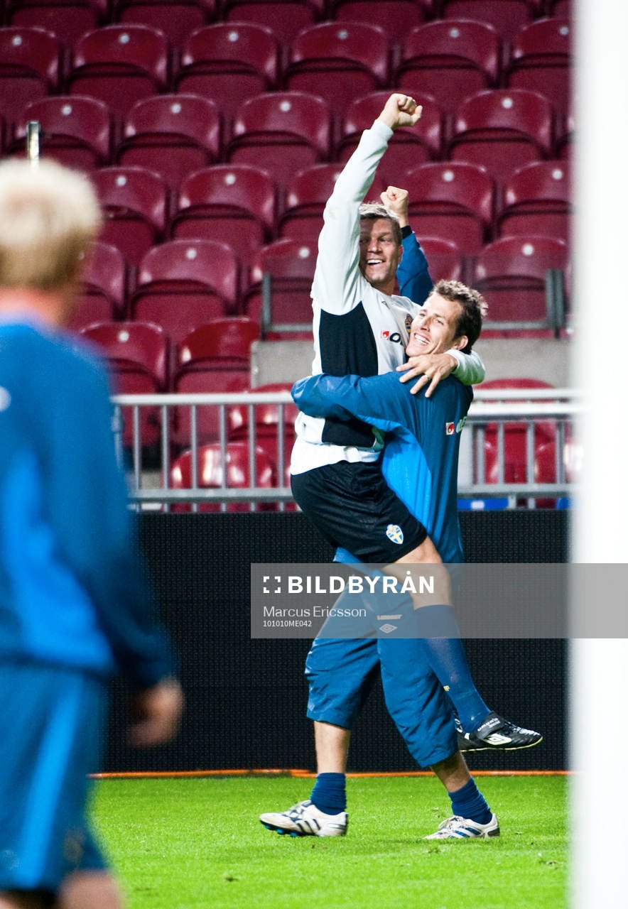 Marcus Allbäck och Tobias Hysén