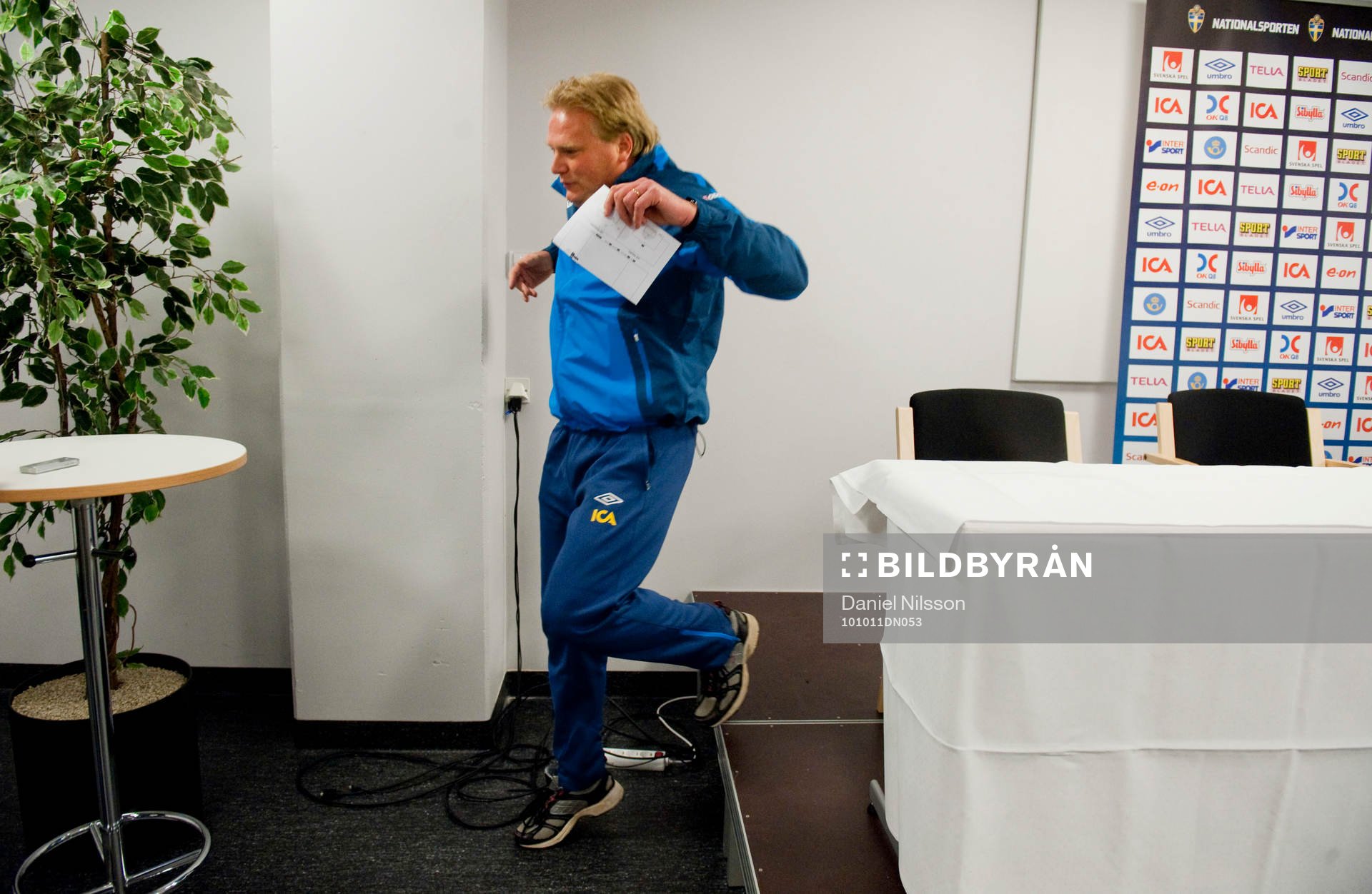 Jörgen Lennartssson, förbundskapten U21 Sverige , gjorde
