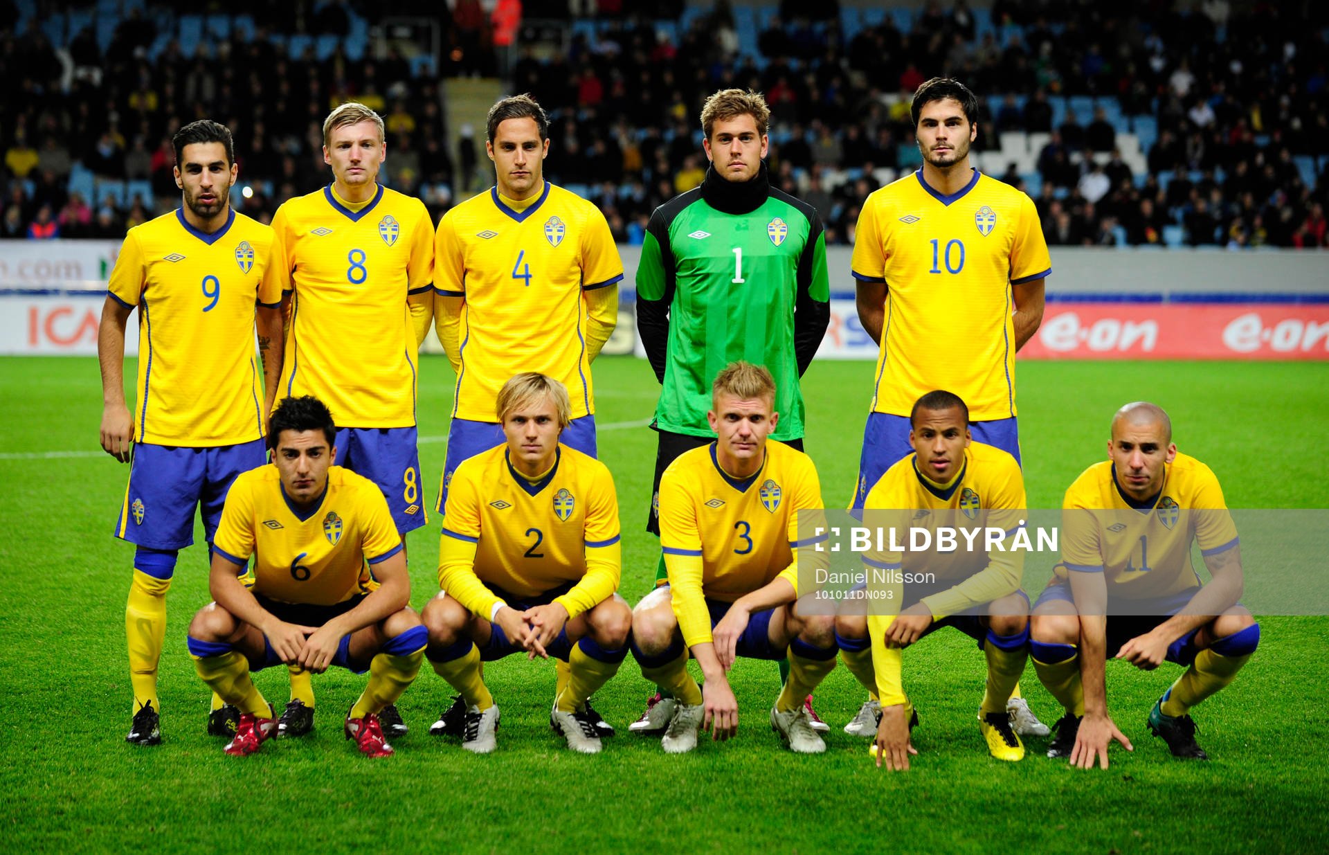 Fotboll, U21 EM-kval, laguppställning, lagbild, startelva,