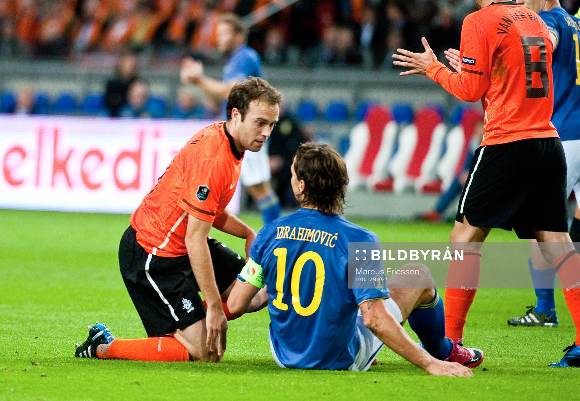 Joris Mathijsen, Holland och Zlatan Ibrahimovic, Sverige