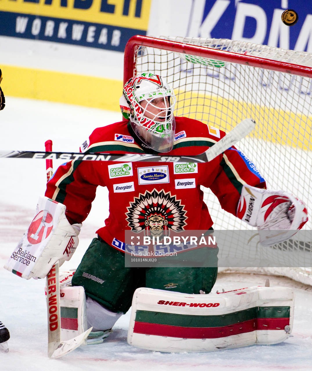 Johan Holmqvist, målvakt, Frölunda tittar