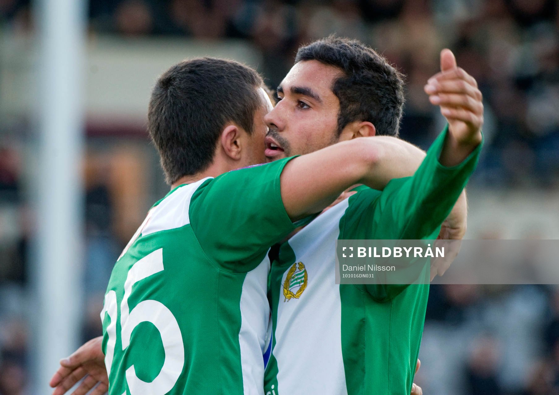  Sebastian Castro-Tello, Hammarby gjorde 1-0. Jubel.