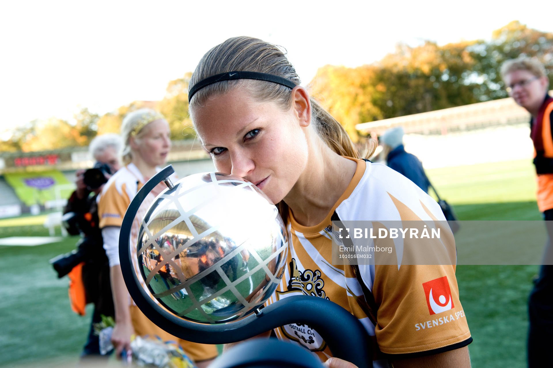  Guldjubel i LDB Malmö. Pavlina Scasna, LDB, jubel, glädje. SM-guld, Svenska Mästare 2010.