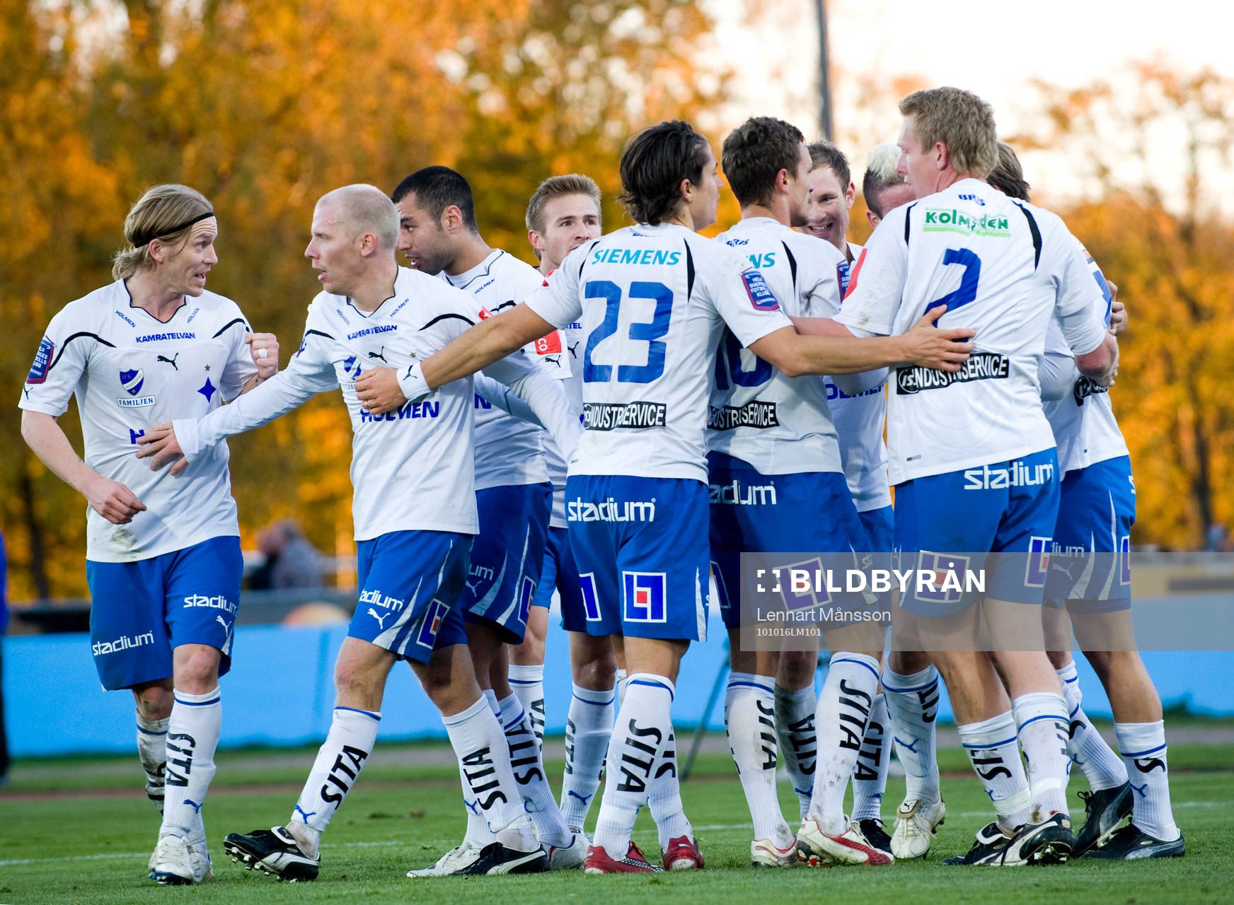 1-1 frispark, Imad Khalili, Norrköping. Jubel, glädje
