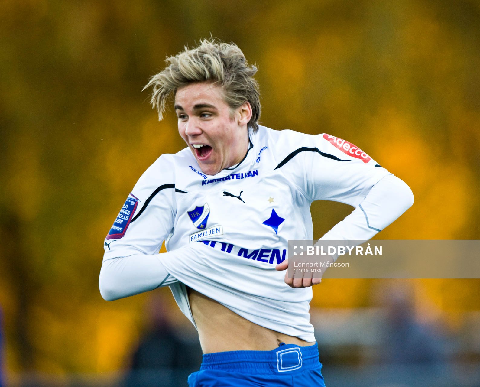 1-2 och allsvenskan, inhopparen Christoffer Nyman, 18 år,