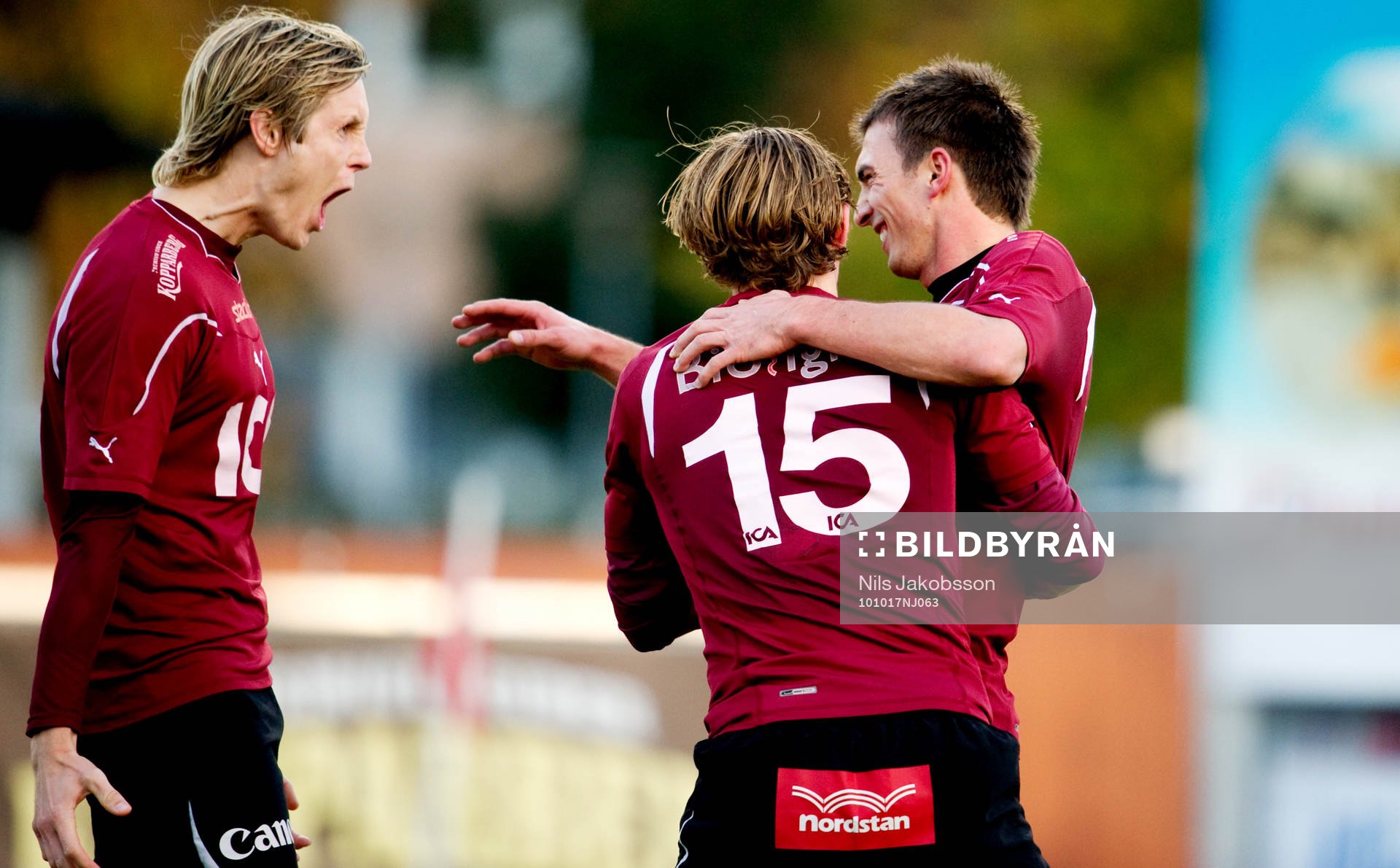  Anton Holmberg, Christian Lindström, Kenan Galijatovic, Qviding, jubel.