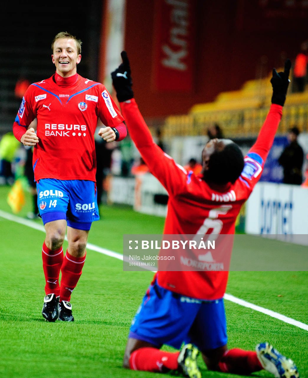 Erik Edman, May Mahlangu, jubel Helsingborg