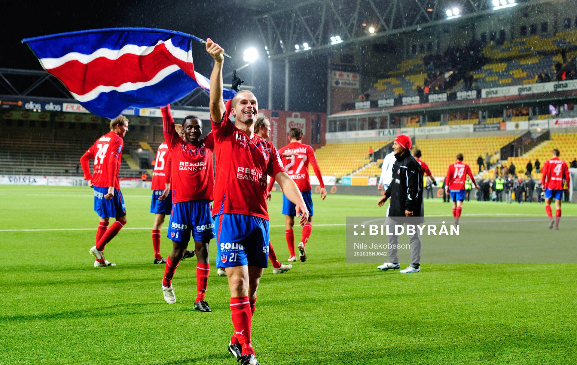 Christoffer Andersson, Helsingborg jubel med flagga
