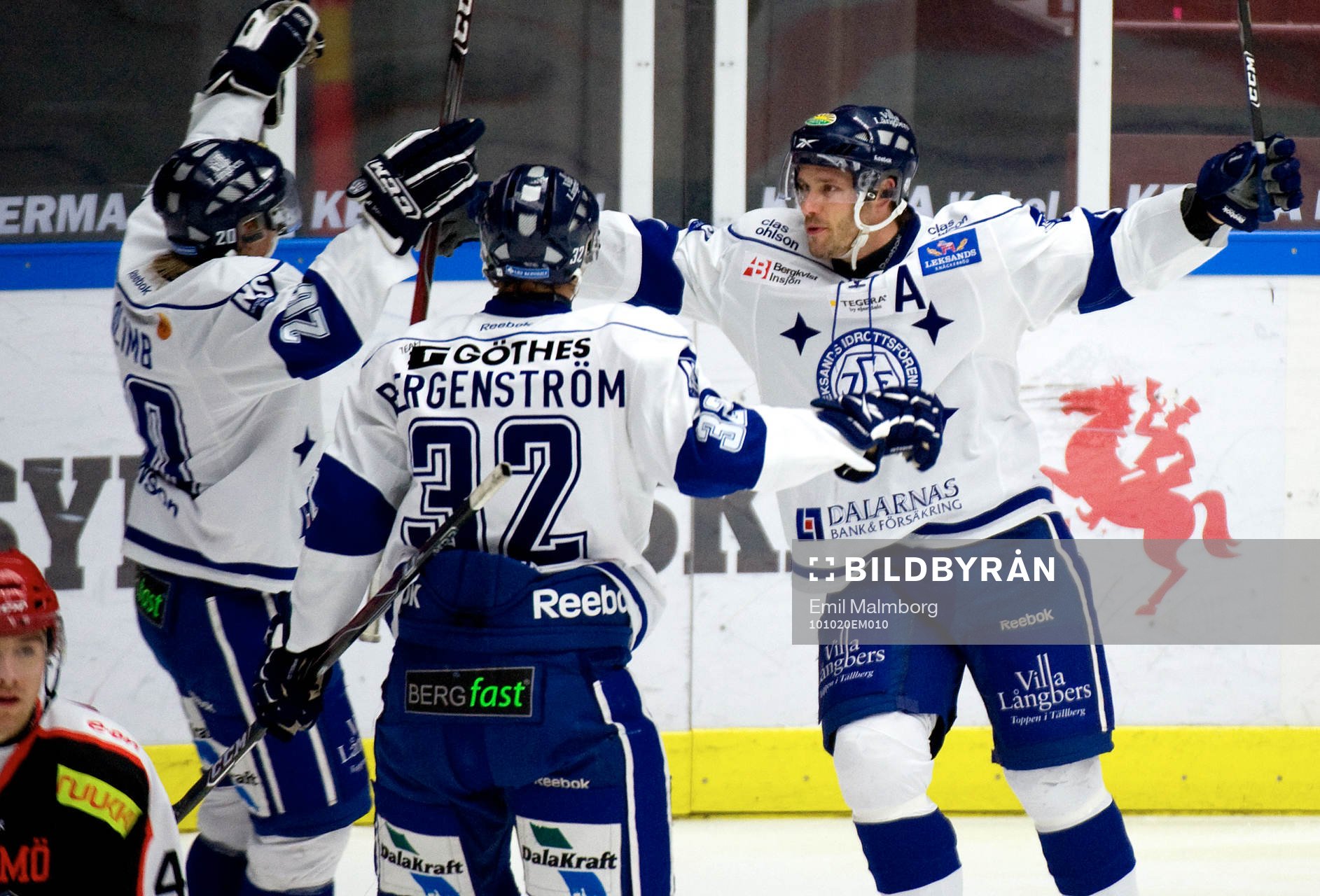 Jesper Ollas, Leksand 1-0. Jubel
