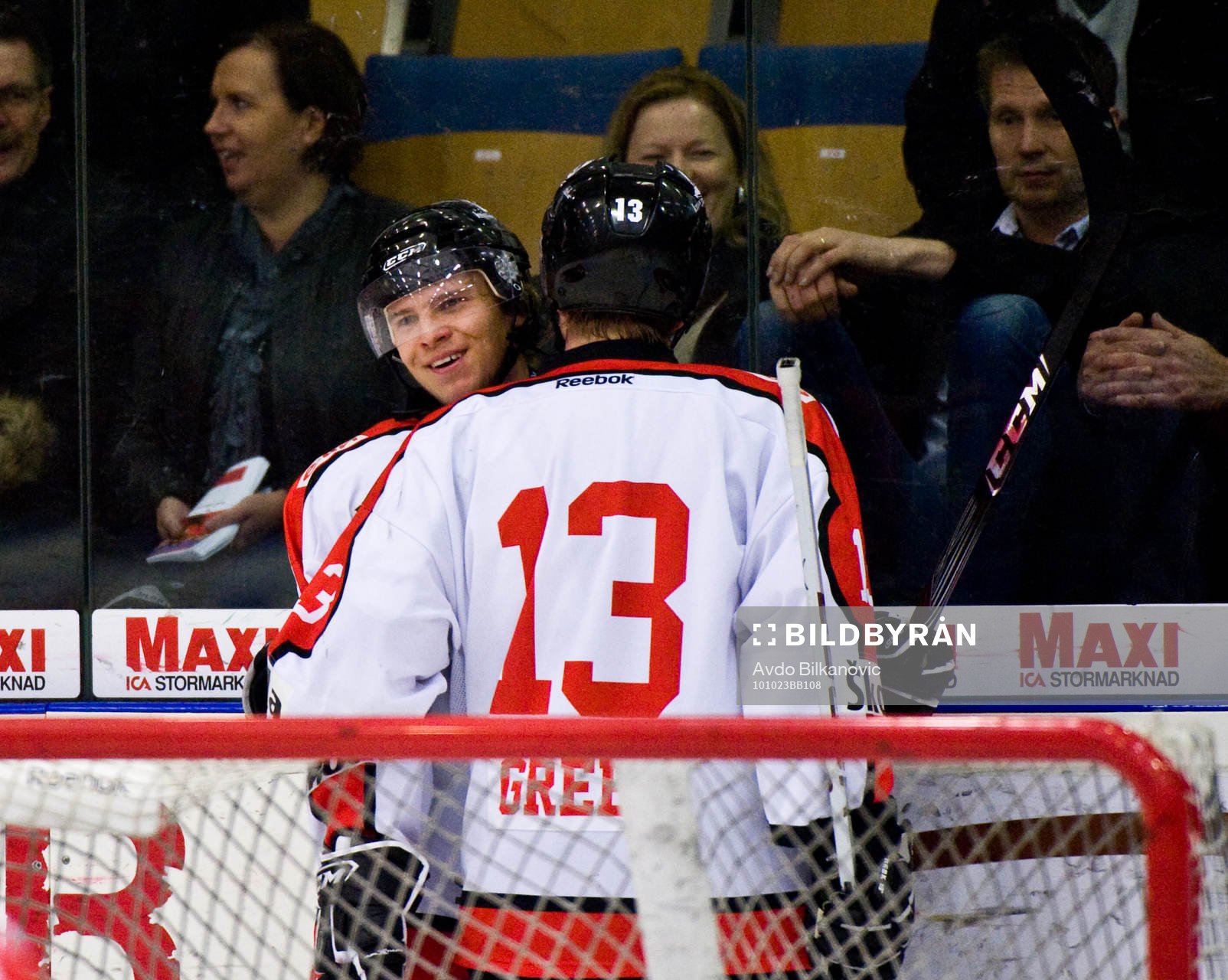 Morten Green och Lucas Sandström, Malmö, jubel