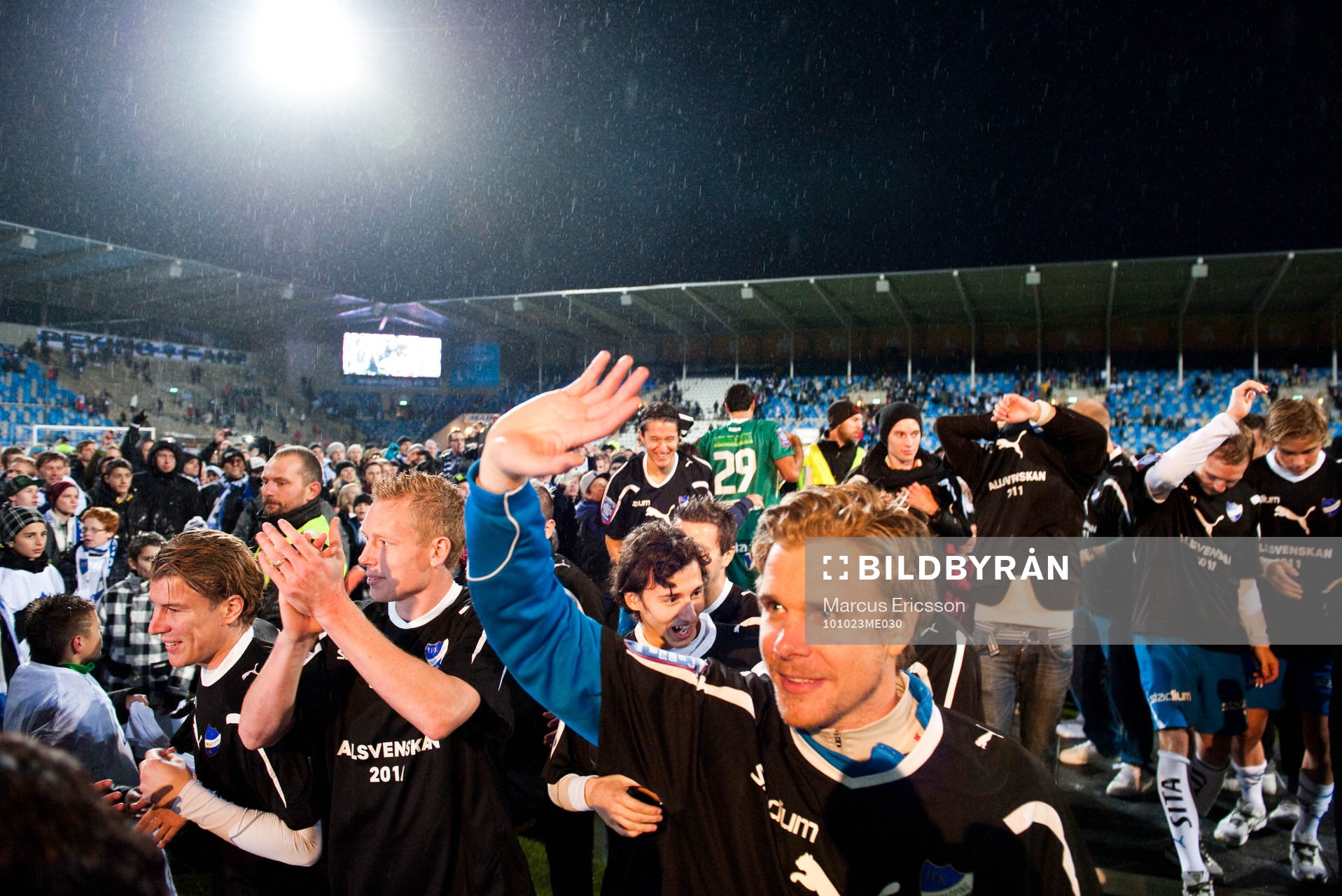 Norrköping firar sin uppgång till Allsvenskan på