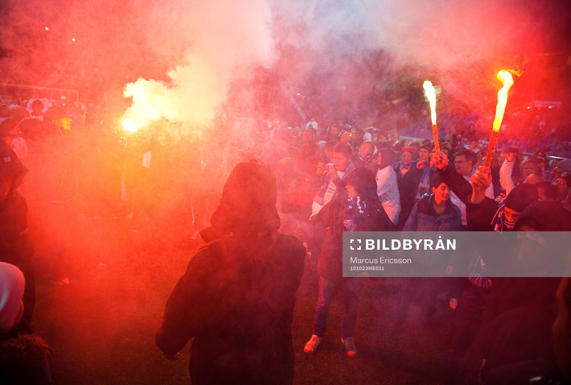 Norrköping firar sin uppgång till Allsvenskan på