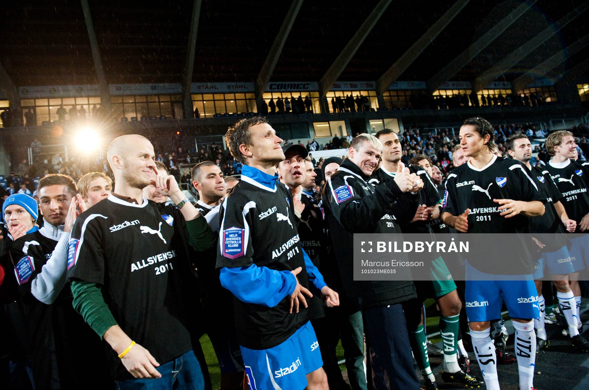 Norrköping firar sin uppgång till Allsvenskan på