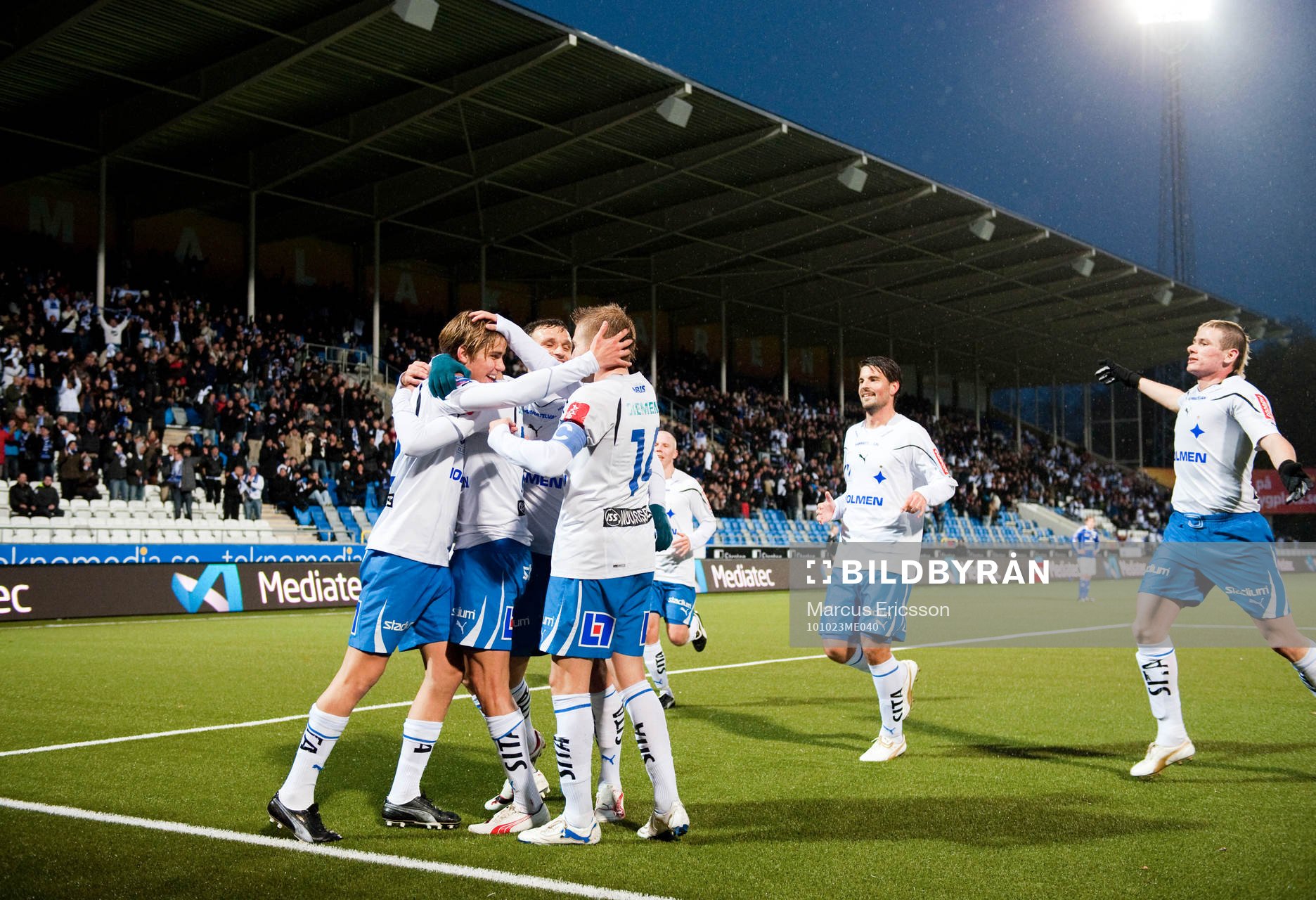  Jubel i Norrköping efter att Christoffer Nyman kvitterat till 1-1