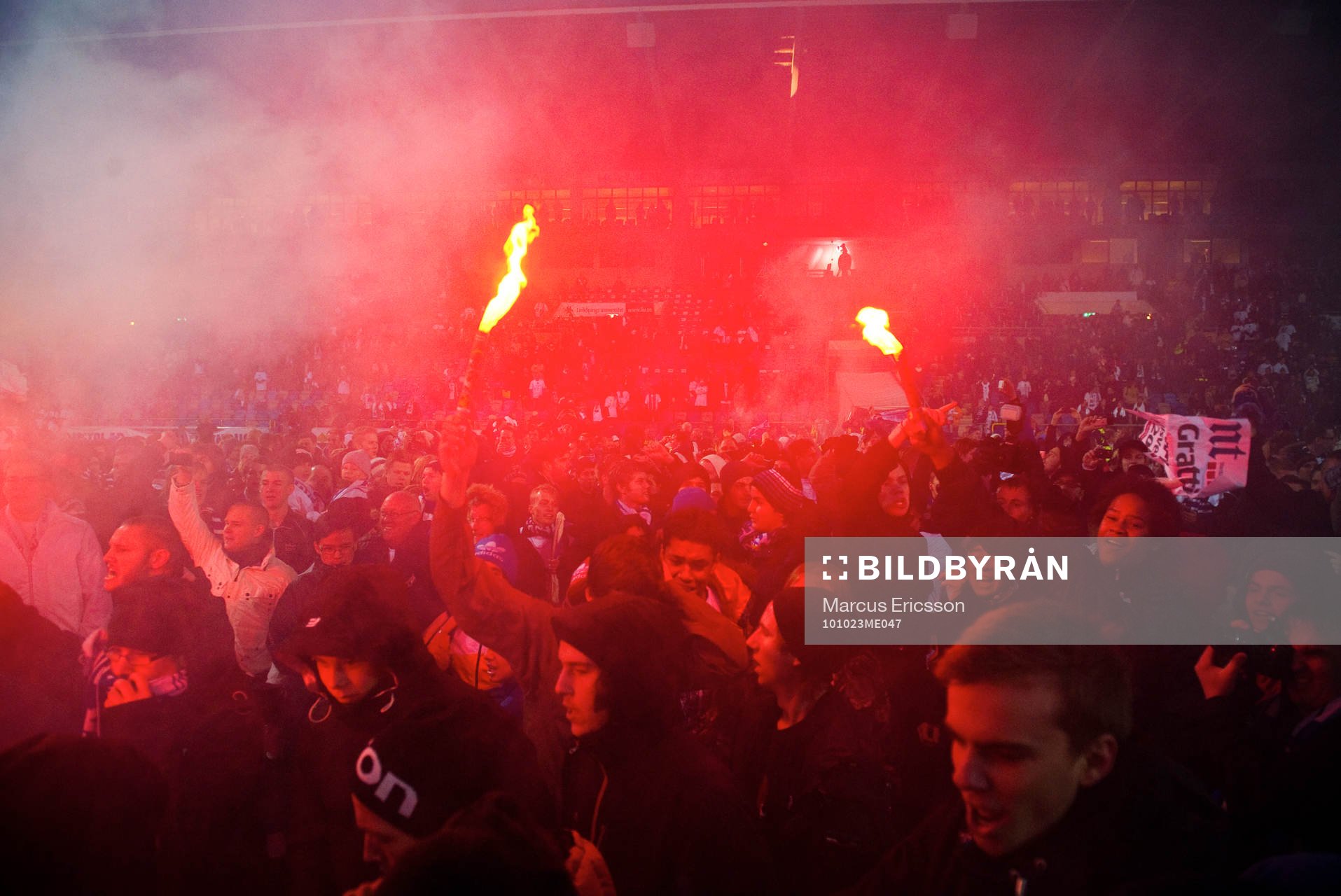 Norrköping firar sin uppgång till Allsvenskan på