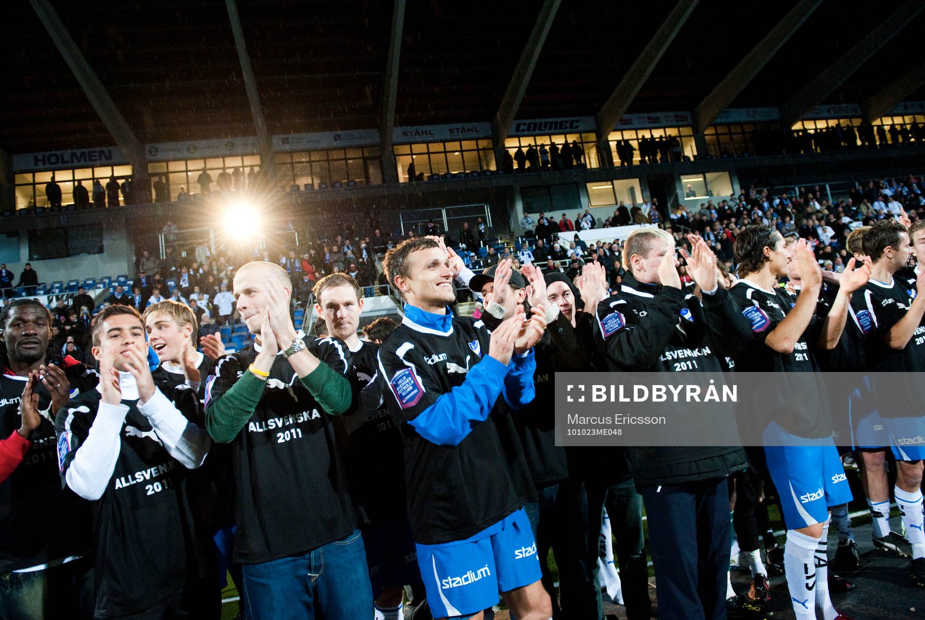 Norrköping firar sin uppgång till Allsvenskan på