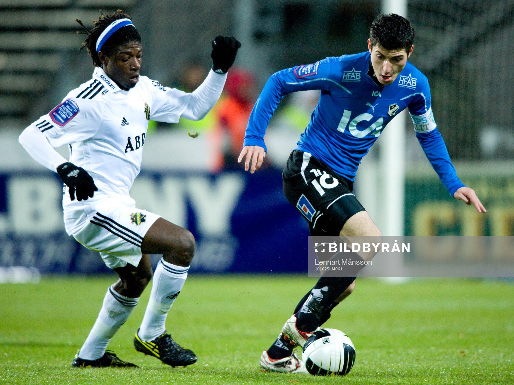 Mohamed Bangura, AIK och Anel Raskej, Halmstad