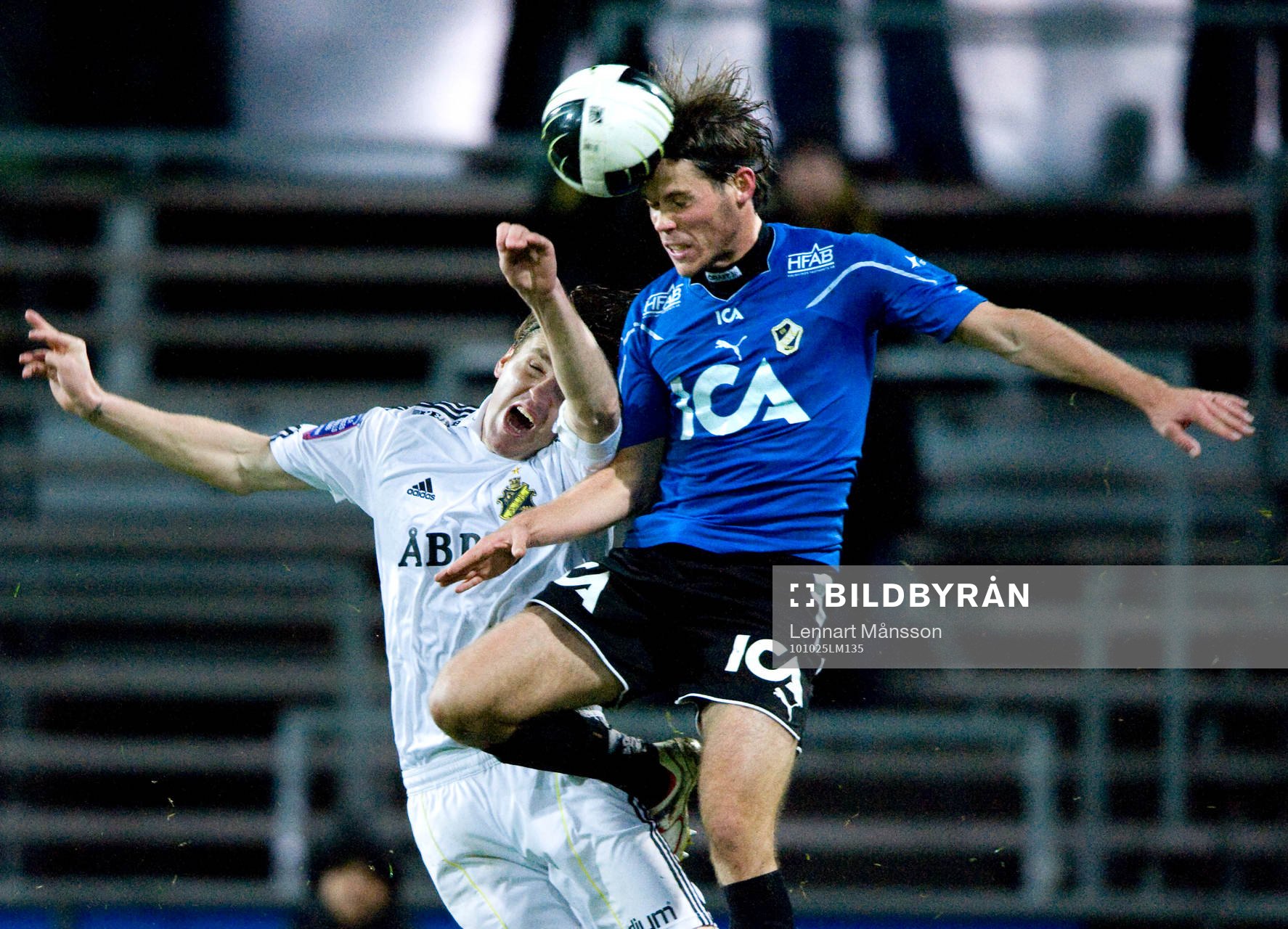 Nils-Eric Johansson, AIK och Emil Salomonsson, Halmstad.