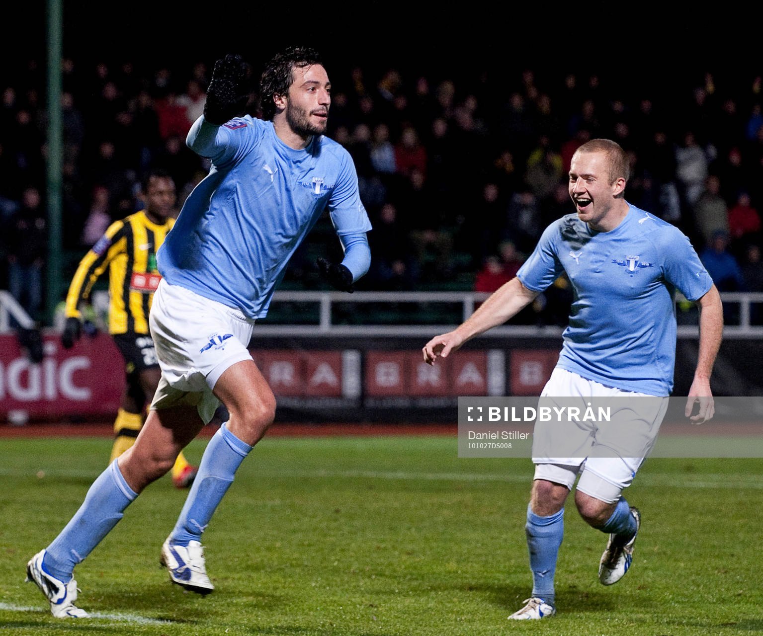 Yago Fernandez, Malmö, gör 0-3, Daniel Larsson, jubel