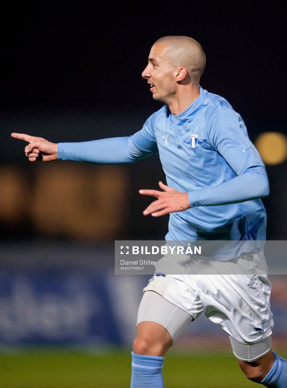 Guillermo Molins, Malmö, gör 0-2, jubel