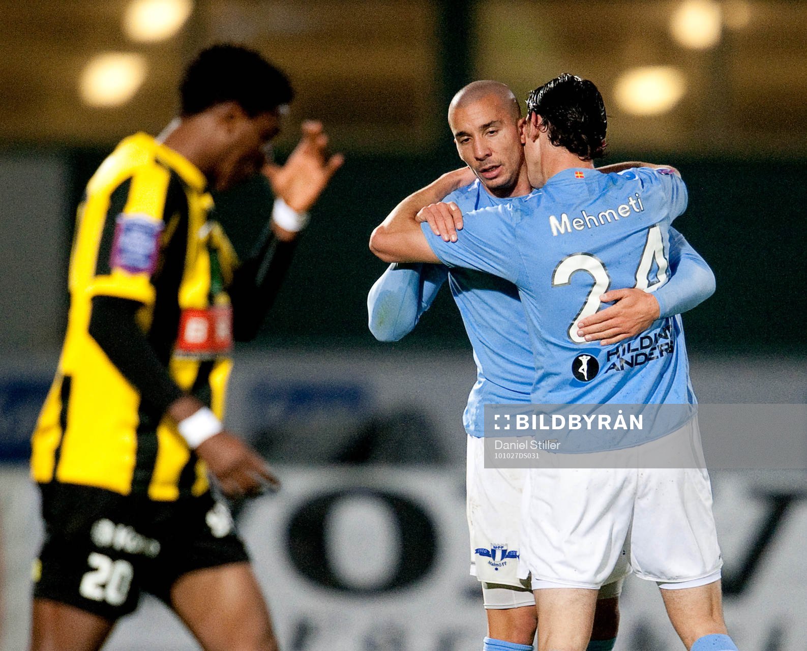 Guillermo Molins, Malmö, gör 0-2, jubel Agon Mehmeti,