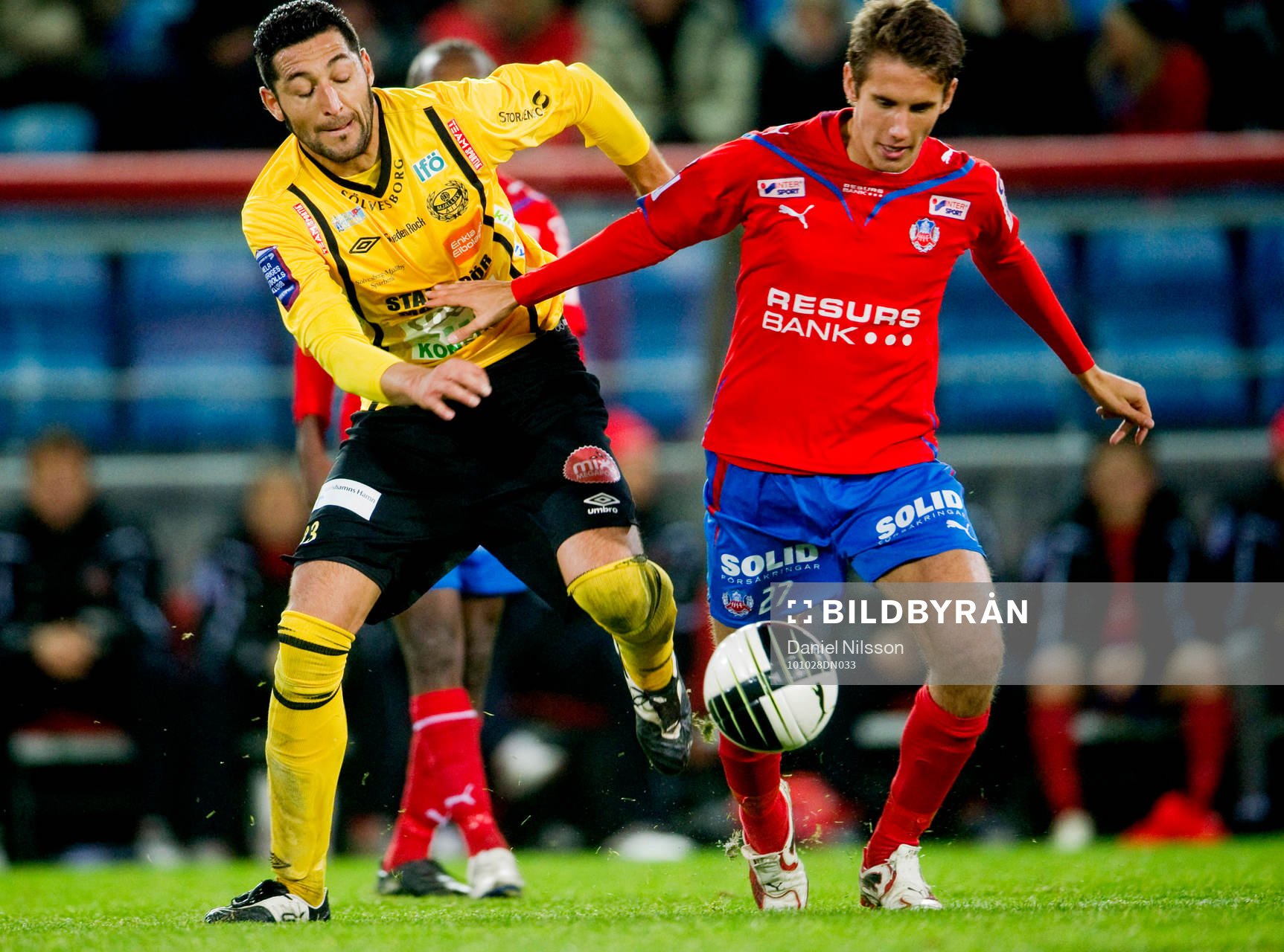 Juan Robledo, Mjällby och Johan Eiswohld, Helsingborg