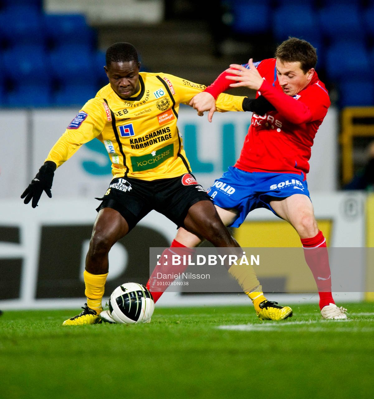 Patrik Osiako, Mjällby och Ardian Gashi, Helsingborg