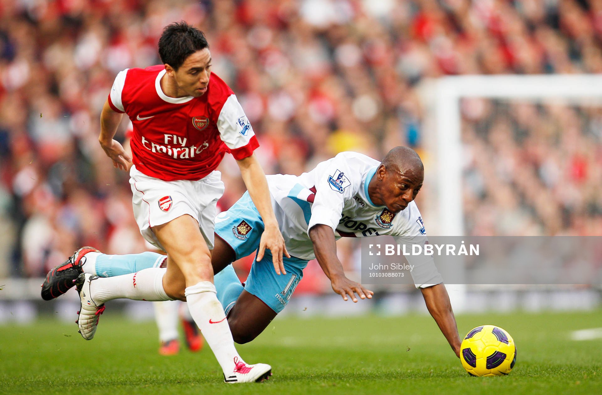  Samir Nasri, Arsenal och Luis Boa Morte, West Ham.