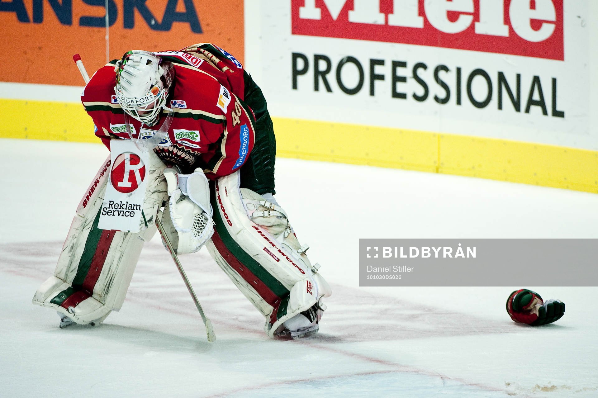 Johan Holmqvist, målvakt Frölunda, depp