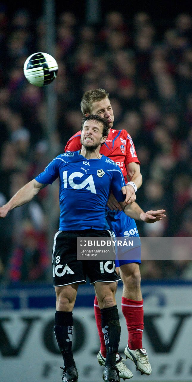 Jonas Gudni Saevarsson, Halmstad och Erik Edman, Helsingborg