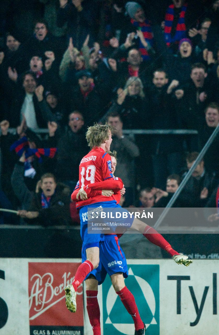 0-1, Rasmus Jönsson, Helsingborg, jubel