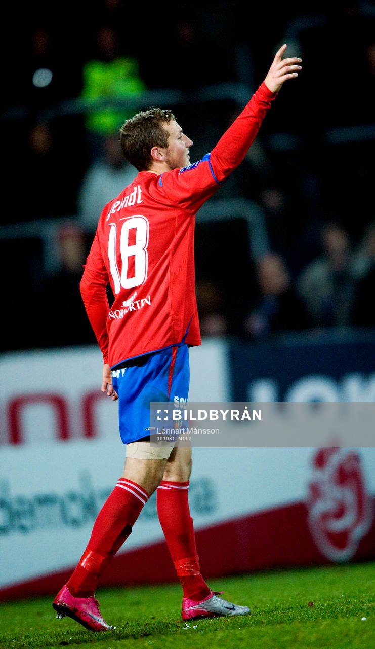  0-3 straff Alexader Gerndt, Helsingborg, jubel.