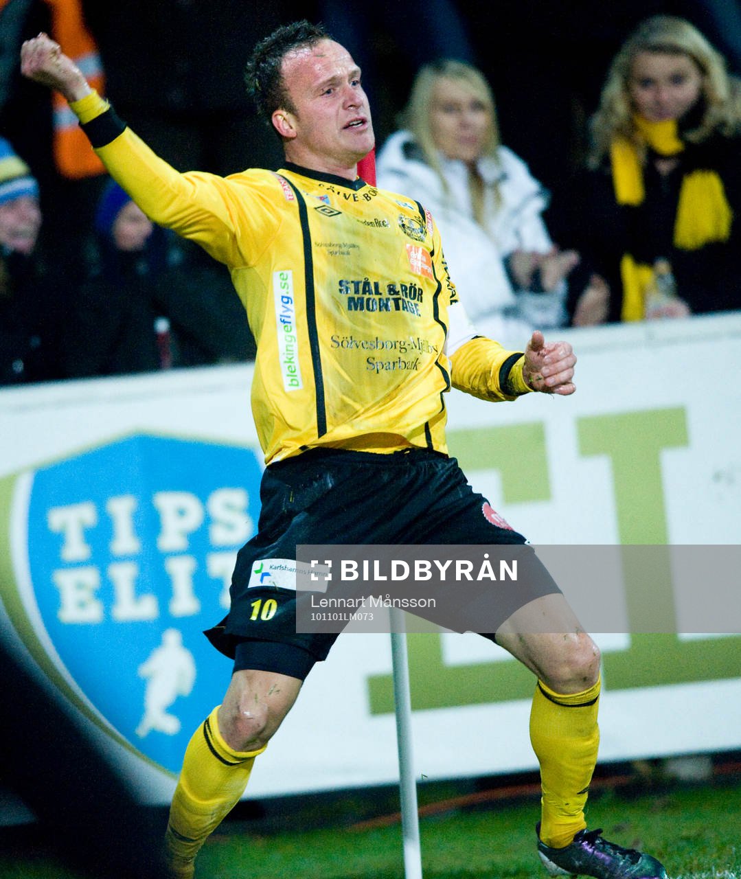 2-1 Marcus Ekenberg, Mjällby, jubel