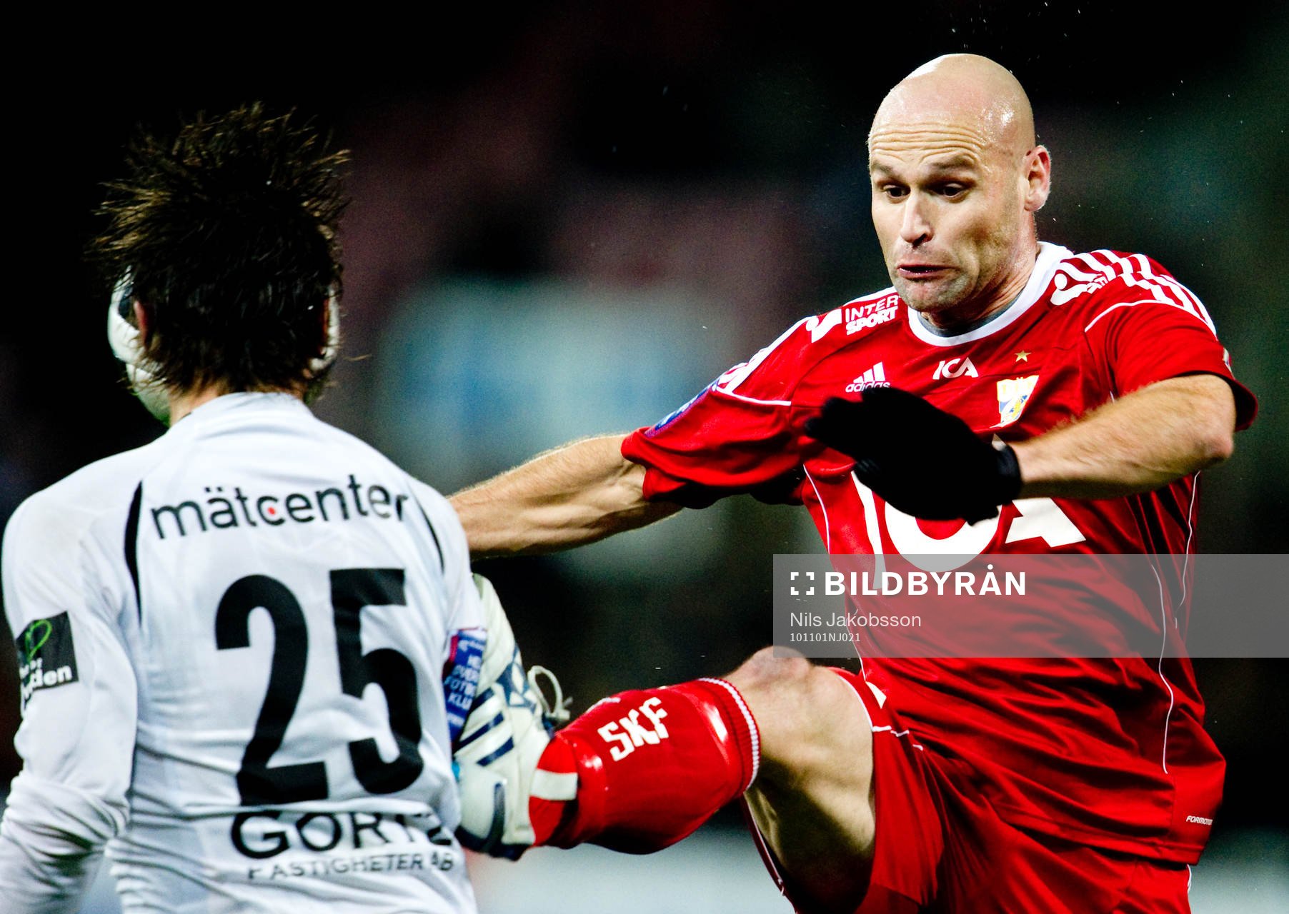 Thomas Olsson, IFK Göteborg bjuder på en riktig stämpling