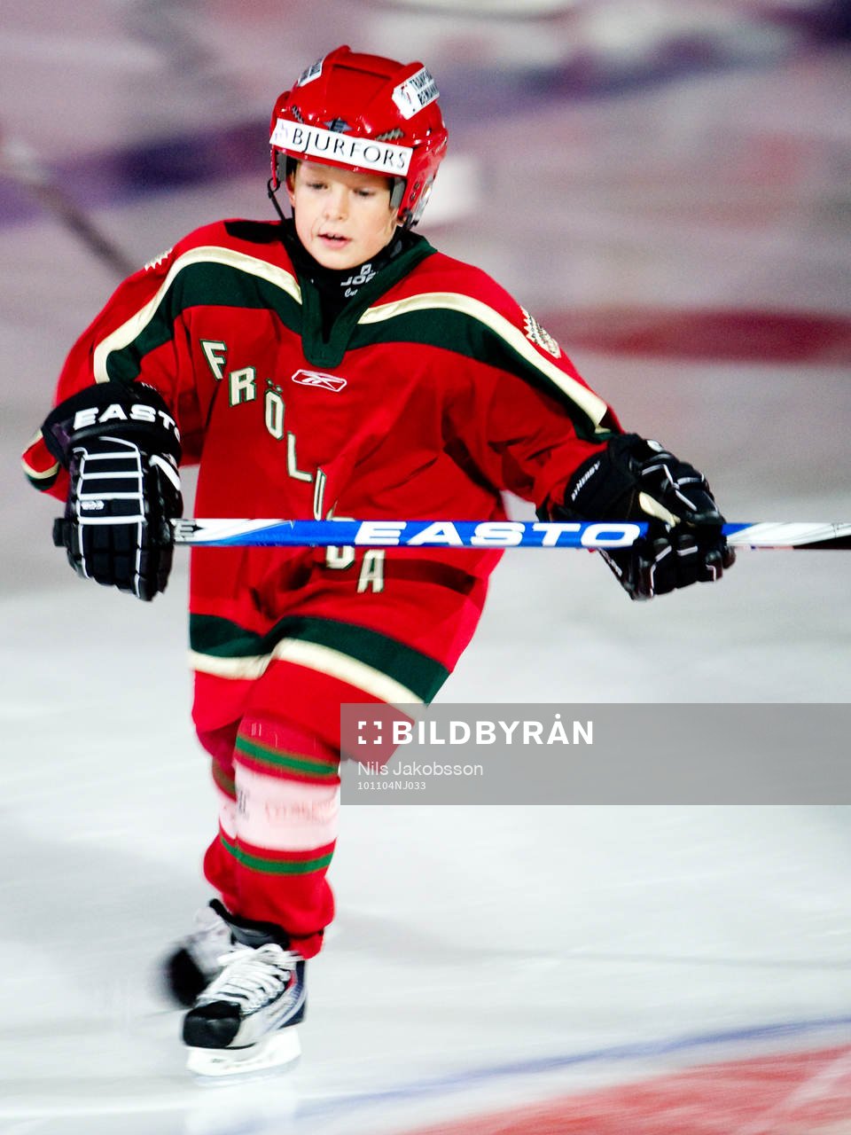 Frölundas knatte tar ett varv innan match