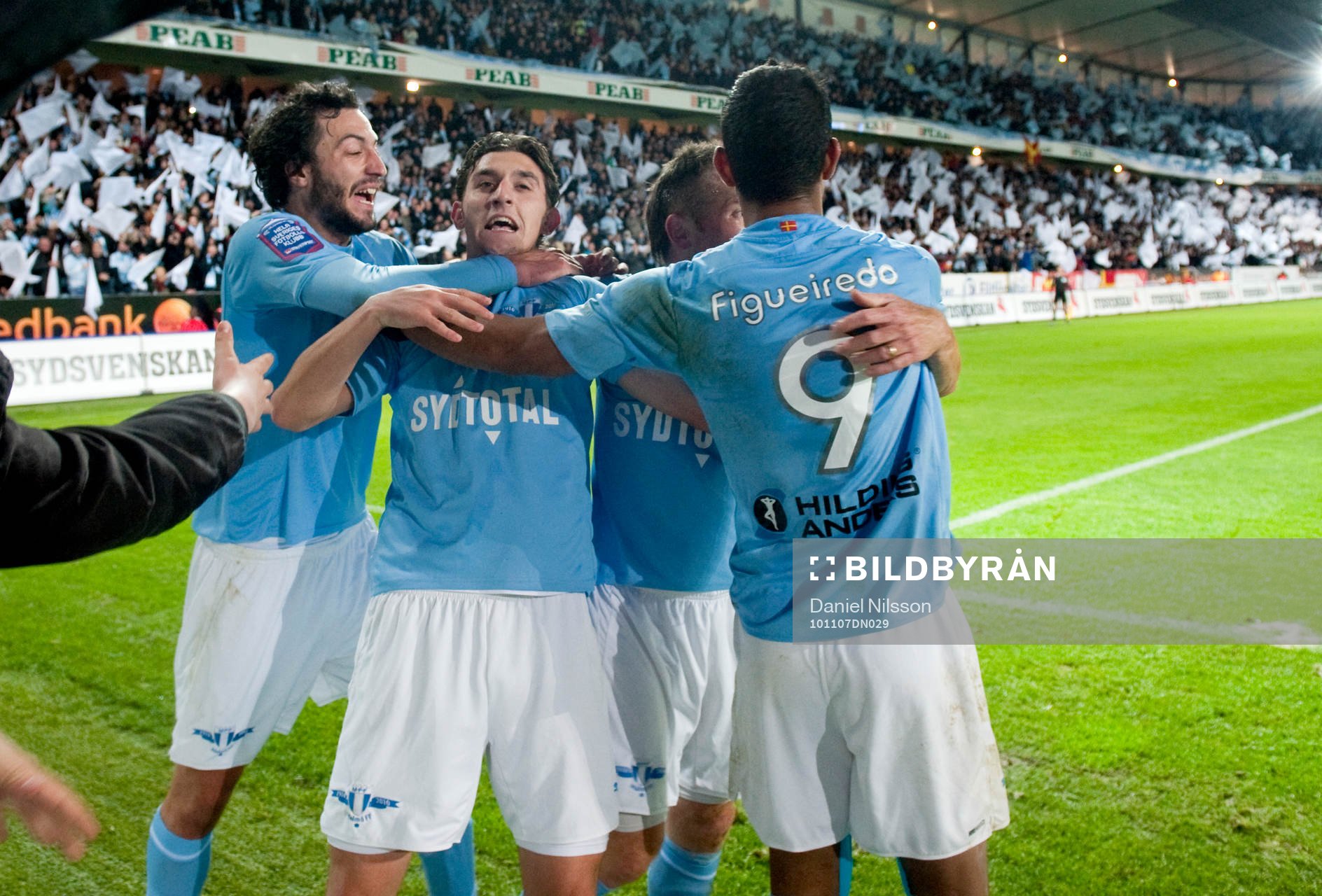 Agon Mehmeti, Malmö gjorde 2-0. Jubel, glädje