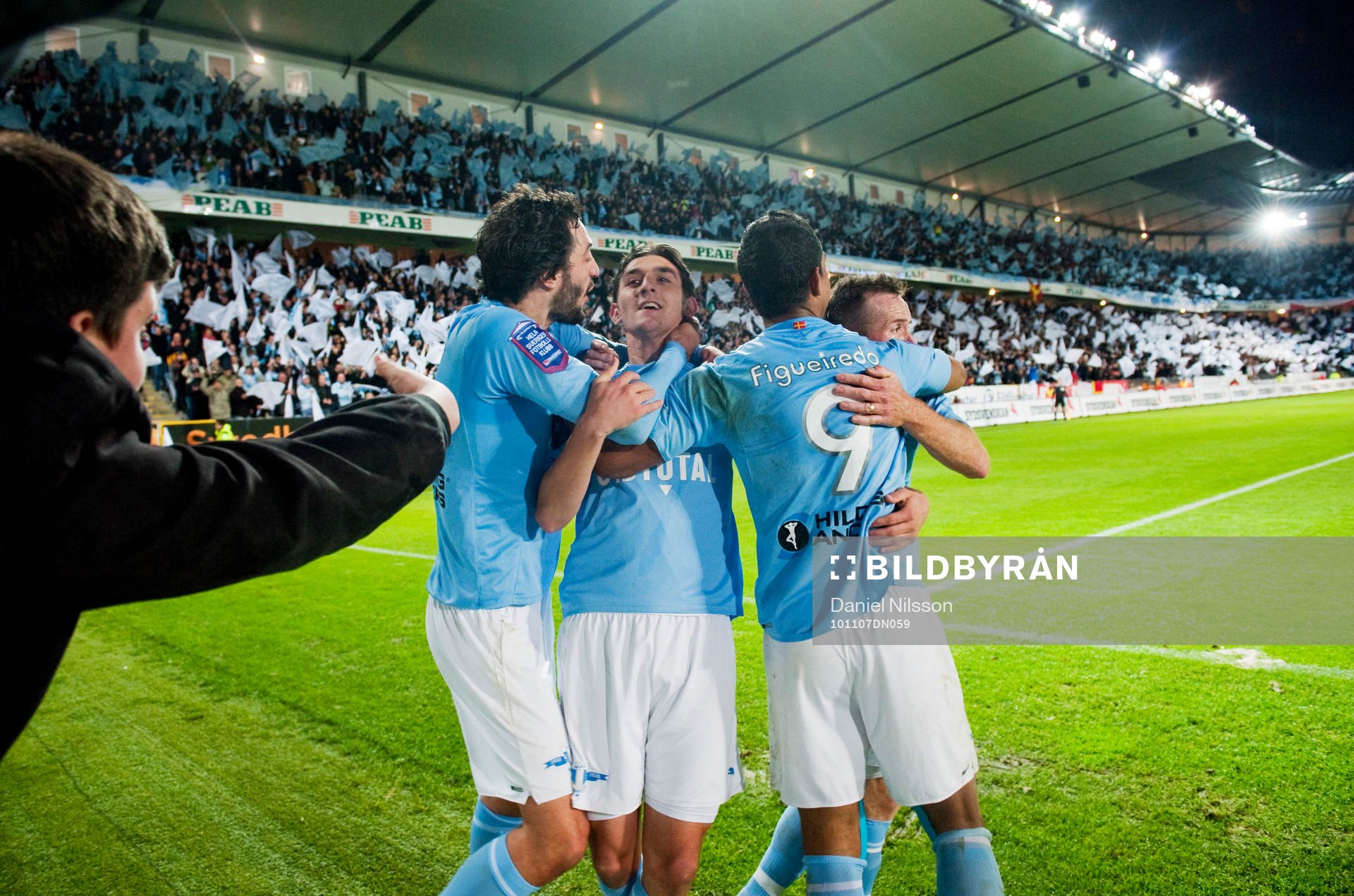 Agon Mehmeti, Malmö gjorde 2-0. Jubel, glädje