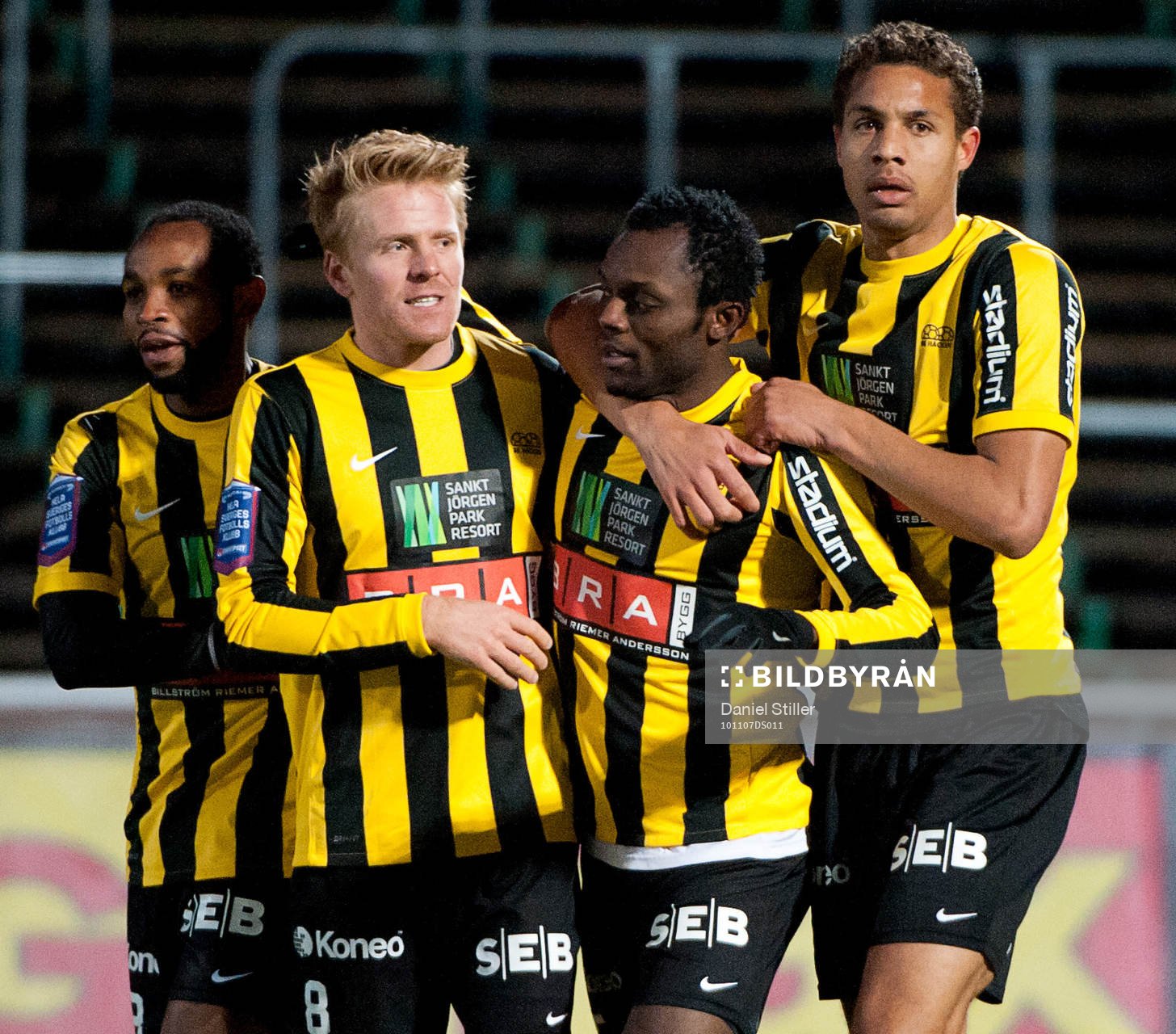  John Chibuike, Häcken, gör 2-0, Jubel