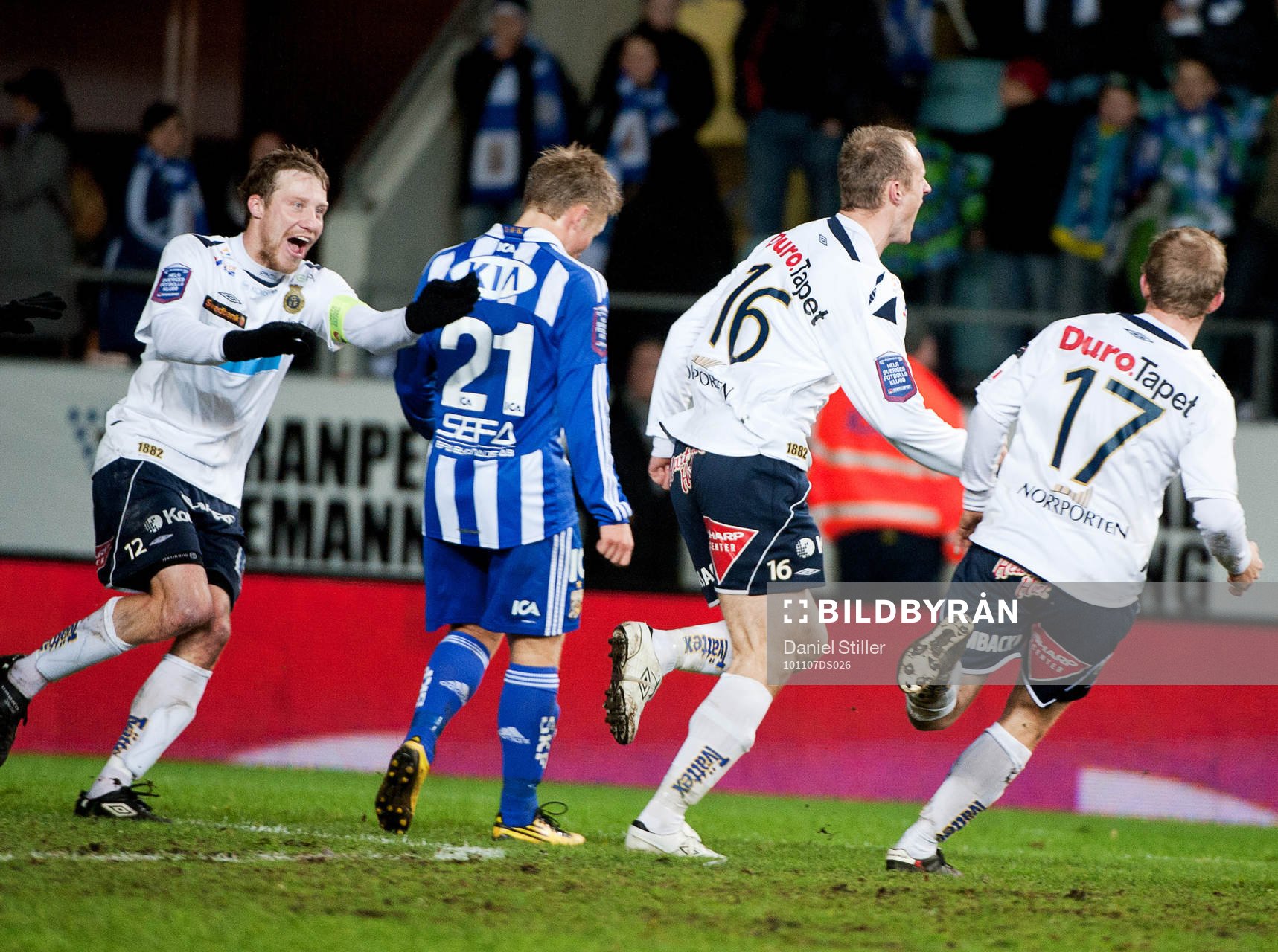  Dragan Kapcevic, Gefle, gör 2-2. Jubel