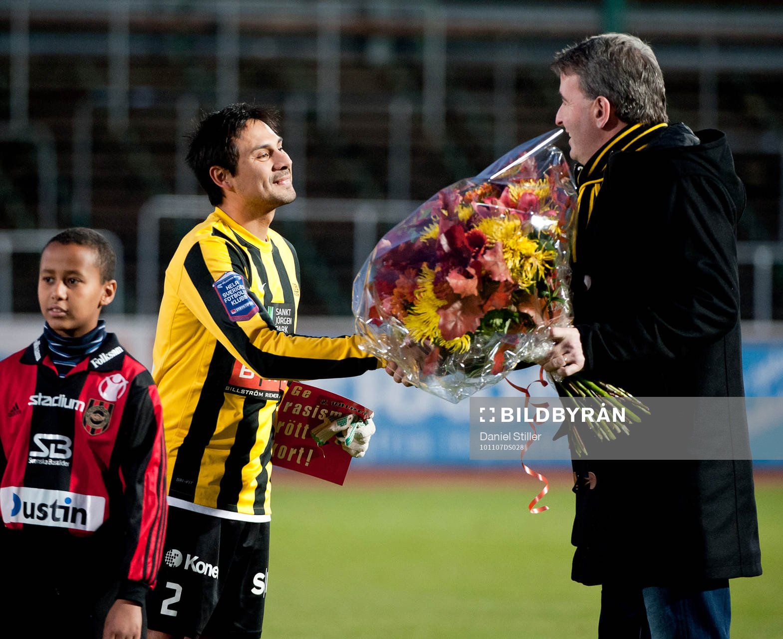 Johan Lind, Häcken, tackas av i sin sista match