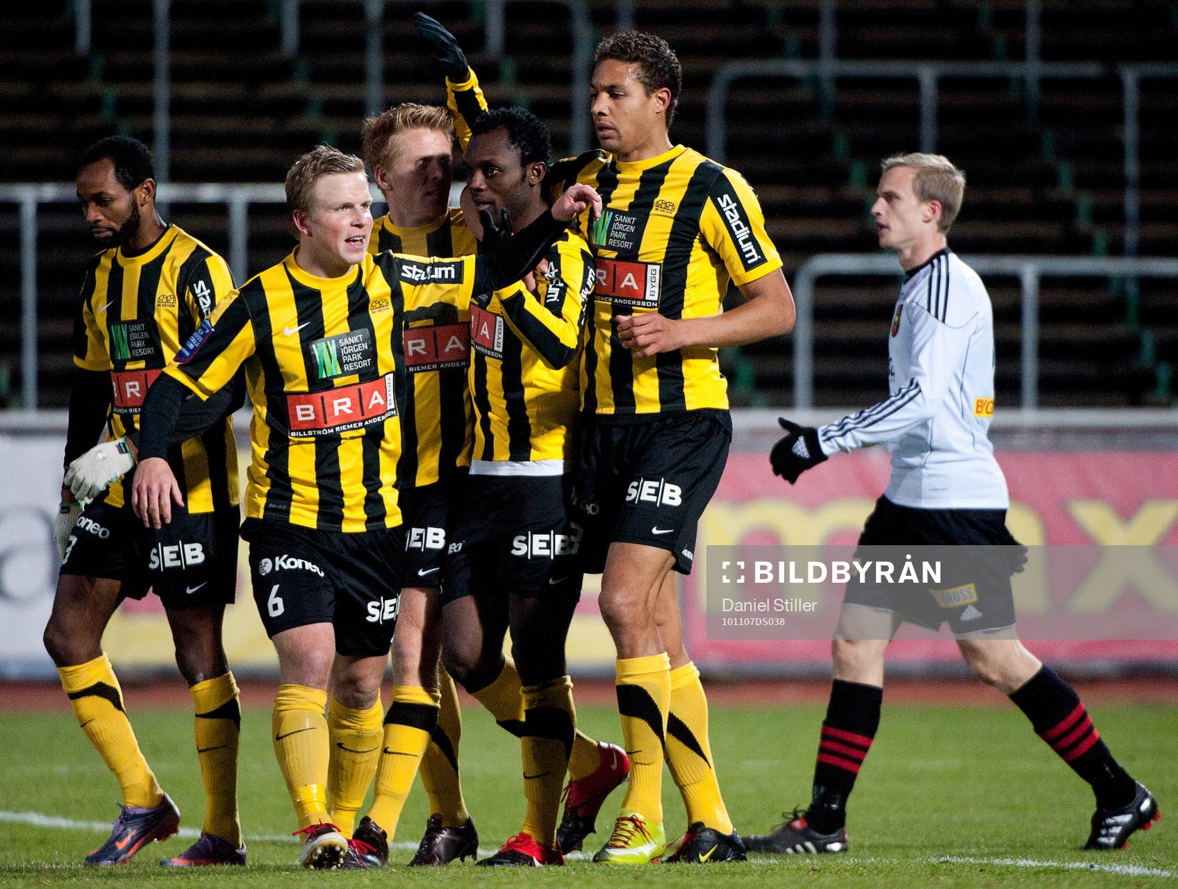 John Chibuike, Häcken, gör 2-0, Jubel