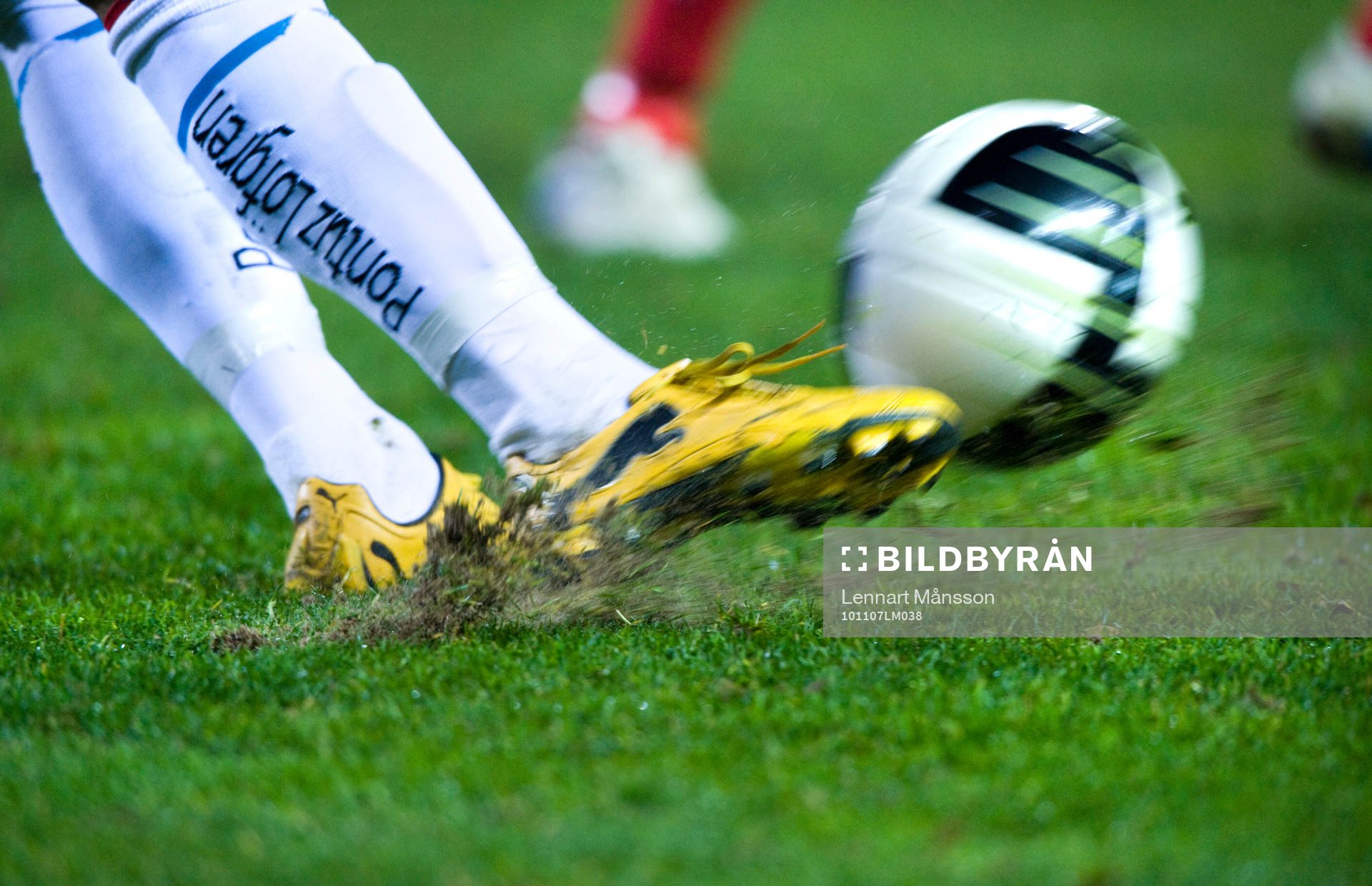 Fotbollssko som tillhör Daniel Sobralense, Kalmar. Fot,